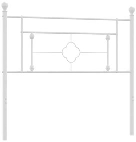 Testiera in metallo bianco 107 cm