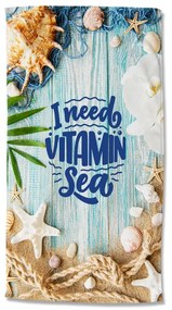 Telo mare in velluto 100x180 cm Vitamin Sea – Good Morning
