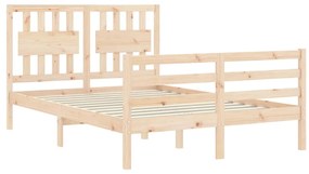 Giroletto con testiera 140x190 cm in legno massello
