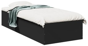 Giroletto Nero 90x200 Cm İn Legno Multistrato /