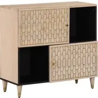 Credenza 80x33x75 cm in Legno Massello di Mango 358275