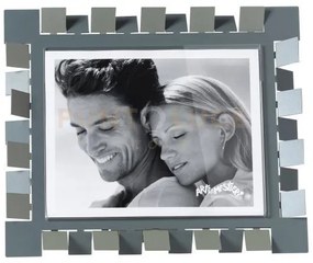 Portafoto di design vertigo maxi orizzontale giada/petrolio in ferr...