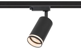 Faretto per sistema a binario monofase PIPE 1xGU10/10W/230V nero
