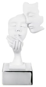 BONGELLI PREZIOSI STATUETTA FACE COPPIA H 20 cm