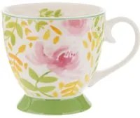 Tazza tè rose verde in New Bone China, 450 ml