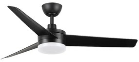 Lampadario Ventilatore da soffitto Black Curve 24W illuminazione Led regolabile con telecomando M LEDME