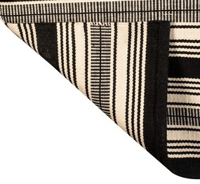 Tappeto per esterni bifacciale bianco e nero in plastica riciclata , 160 x 230 cm Zambezi - Green Decore