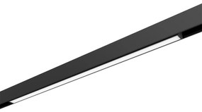 Faro LED Lineare 30W Magnetico 60cm CRI92 120° Nero 48V Colore Bianco Caldo 3.000K