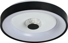 Searchlight 89735-38BK - Lampada da soffitto dimmerabile LED POLKA 24W/230V + 6W, diametro 38,5 cm, nera