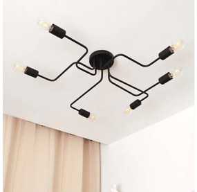 Lampadario a plafone LED TUBE 6xE27/15W/230V