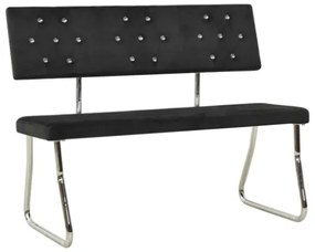 Panca 110 cm in Velluto Nero