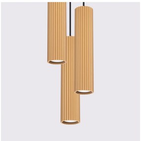 Lampadario dorato ø 19,5 cm Gleam – Sollux