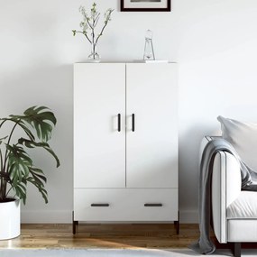 Credenza bianca 69,5x31x115 cm in legno multistrato