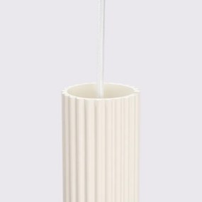 Sollux SL.1593 - Lampadario a sospensione con filo KARBON 2xGU10/10W/230V color crema