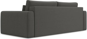 Divano grigio scuro allungabile/con contenitore con rivestimento in velluto 238 cm Kapua – Makamii