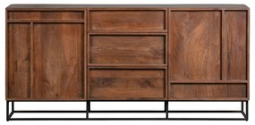 Cassettiera in legno di mango marrone, larghezza 160 cm Forrest - WOOOD