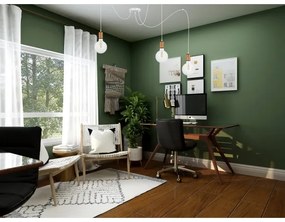 Lampadario a sospensione con filo MIROS 3xE27/60W/230V ragno bianco/rame