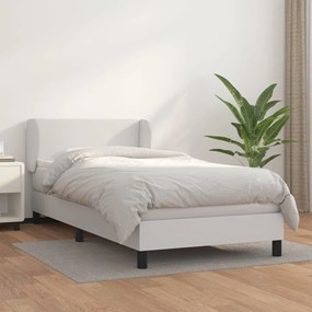 Giroletto A Molle Con Materasso Bianco 80x200 Cm İn Similpelle /