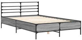 Giroletto grigio sonoma 120x190 cm in legno multistrato metallo