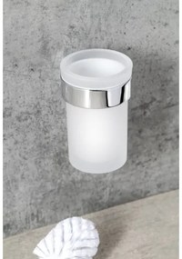 Gedy - Scopino a parete PIRENEI cromo lucido/vetro raso