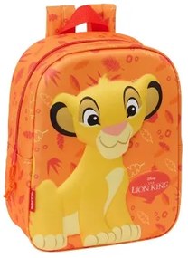 Zaino Scuola The Lion King Arancio 22 x 27 x 10 cm 3D