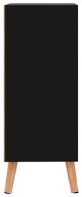 Credenza nero lucido 60x30x72 cm in truciolato