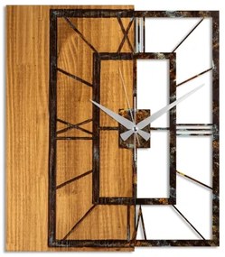 Orologio da parete 49x58 cm 1xAA legno/metallo