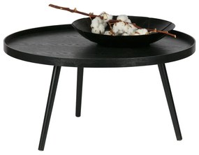Tavolino nero , Ø 78 cm Mesa - WOOOD