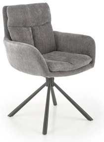 Sedia da pranzo HALSA 1 pezzo grigia