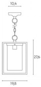 Plafoniera Da Esterno Domus Alluminio E Termoplastica Bianco 1 Luce E27