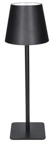 Solight WO69-B - Lampada da tavolo LED ricaricabile dimmerabile a sfioramento LUCCA LED/3,7V 2000 mAh nera