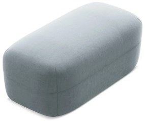 Poggiapiedi azzurro con rivestimento in velluto Moana – Makamii