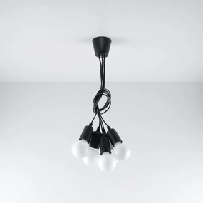 Lampadario a sospensione con filo DIEGO 5xE27/60W/230V