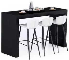Tavolo Alto Evolution 180x60, Nero Frassino
