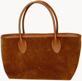 Borsa a mano in camoscio fatta a mano Loche