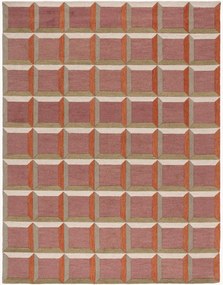 Tappeto in lana a pelo basso tuftato a mano Uma