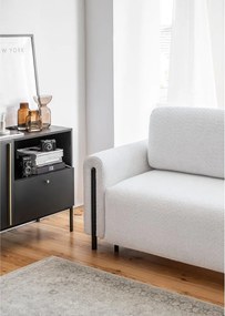 Divano grigio allungabile/con contenitore e rivestimento in bouclé 244 cm Arcadova – ELTAP