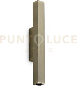 Look led square d.3cm 9w on-off 900 lm 3000 k ottone 30cm