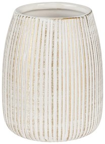 Portaspazzolino bianco/dorato in ceramica Pascoli – Wenko