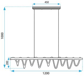 Lampada da soffitto LED APP1288-CP