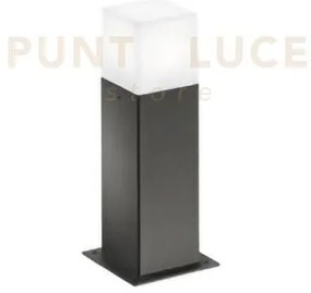Ges411- paletto alluminio 1 luce attacco e27 colore grigio antracit...