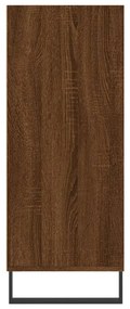 Credenza rovere marrone 57x35x90 cm in legno multistrato