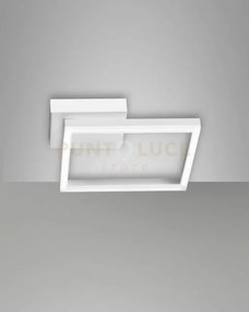 Bard applique bianca nw 1 luce a led 4000k - 22w - 2250 lm dimmerabile