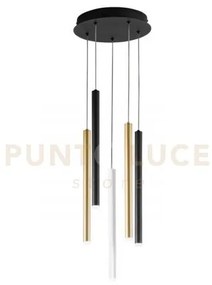 Lampadario a sospensione led pype multicolore 35w 2350lm cct 3000 4...