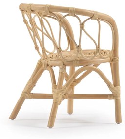 Kave Home - Sedia per bambini Lumila in rattan