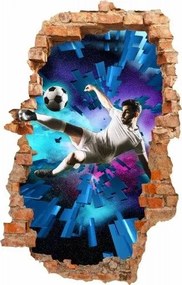 Adesivo murale per tifosi di calcio con effetto 3D 115 x 180 cm