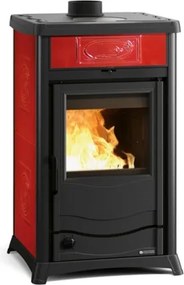 Termostufa a legna Rossella Plus Evo 11,1 kW Bordeaux - La Nordica