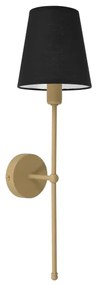 Lampada da parete MADELA 1xE14/40W/230V nera/beige