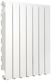 Radiatore acqua calda PRODIGE MODERN in alluminio, 7 elementi, interasse 700 mm, bianco