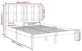 Giroletto Miele in Legno Massello di Pino 140x200 cm